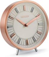 🕰️ citizen cc1021 rose gold-tone decorative desk clock: timepiece elegance for every space logo