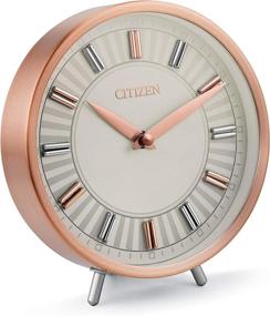 img 2 attached to 🕰️ Citizen CC1021 Rose Gold-Tone Decorative Desk Clock: Timepiece Elegance for Every Space