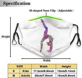 img 3 attached to Watercolor Gymnastics Washable Reusable Windproof