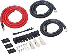 img 4 attached to Premium Recoil PBG3 True Spec 1/0 Gauge OFC Wire Big 3 Amp Wiring Upgrade Kits for Car Audio Systems up to 350 Amps