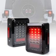 сборка задних стоп-сигналов и фонарей заднего хода xprite с прозрачными линзами и красными светодиодами для jeep wrangler jk jku 2007-2018: купить сейчас. логотип