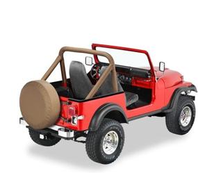 img 1 attached to 🚙 Bestop 8000704 Tan Sport Bar Cover - Perfect Fit for 1980-2016 CJ5, CJ7 & Wrangler Models