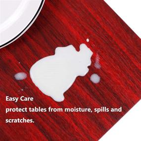 img 1 attached to 👨 Jovono Waterproof Non-Slip Kitchen Placemats