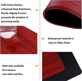 img 3 attached to 👨 Jovono Waterproof Non-Slip Kitchen Placemats