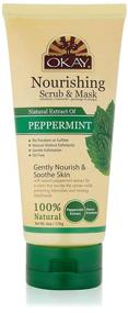img 2 attached to Peppermint Facial Scrub & Mask for Gentle Exfoliation, Nourishment, and Soothing - Silicone & Paraben-Free, 6 oz