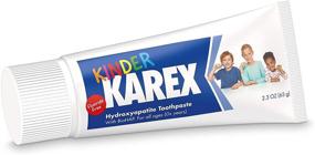 img 2 attached to 🦷 Kinder Karex Fluoride-Free Hydroxyapatite Toothpaste for Kids, Babies, and Toddlers - 65g Tube: Safe to Swallow