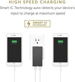 img 1 attached to 🔌 Slim High-Speed 2-Port USB-A Wall Charger with Smart IC Technology by Native Union - Smart Charger International - Adapters for Europe, UK, US, and Canada (Slate)