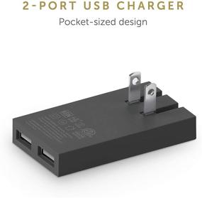 img 3 attached to 🔌 Slim High-Speed 2-Port USB-A Wall Charger with Smart IC Technology by Native Union - Smart Charger International - Adapters for Europe, UK, US, and Canada (Slate)