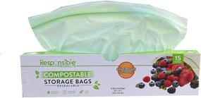 img 4 attached to Responsible Products Compostable Resealable Biodegradable