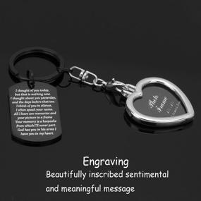 img 2 attached to 🔑 Hutimy In Memory Gifts Keychain: Meaningful Sympathy Remembrance Jewelry for Men & Women - Honoring the Loss of a Loved One