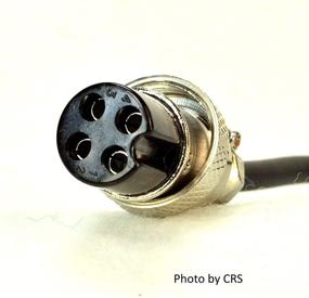 img 1 attached to Noise Cancelling Workman SS56 Black CB Microphone with 4 Pin Plug