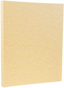 img 3 attached to 🔶 JAM PAPER Parchment 24lb Paper - Antique Gold: High Quality, 50 Sheets/Pack, Recycled