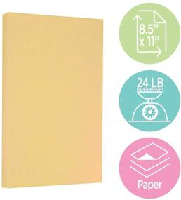 img 1 attached to 🔶 JAM PAPER Parchment 24lb Paper - Antique Gold: High Quality, 50 Sheets/Pack, Recycled