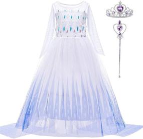 img 4 attached to 🎄 Christmas Birthday Halloween Princess Costume