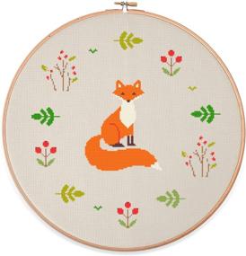 img 4 attached to Fox Cross Stitch Kit Stitchering