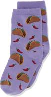 lavender hot sox: trendy novelty girls' clothing for casual wear logo