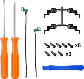 img 2 attached to 🎮 Enhanced eXtremeRate Clicky Hair Trigger Kit for Xbox One X/S Controller LT RT Shoulder Buttons, Upgraded Flashshot Trigger Stop Flex Cable for Xbox One X/S Controller Model 1708