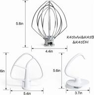 🔧 funmit k45ww wire whip k45dh dough hook k45b coated flat blade paddle with scraper: an ultimate stainless steel kitchen-aid tilt-head stand mixer attachment combo logo