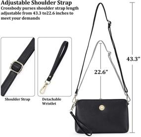 img 1 attached to 👜 GOIACII Leather Crossbody Wristlet Handbag: Women's Stylish Handbags, Wallets & Wristlets