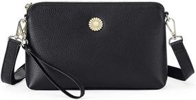 img 4 attached to 👜 GOIACII Leather Crossbody Wristlet Handbag: Women's Stylish Handbags, Wallets & Wristlets