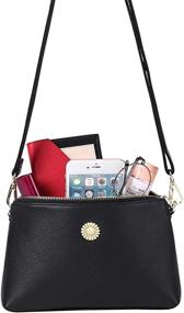img 2 attached to 👜 GOIACII Leather Crossbody Wristlet Handbag: Women's Stylish Handbags, Wallets & Wristlets