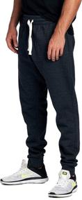 img 3 attached to 👖 Progo USA Men's Casual Jogger Sweatpants - Basic Fleece Marled Jogger Pant with Elastic Waistband