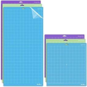 img 4 attached to 🔳 ReArt Cutting Mat Replacement Variety Pack - Strong, Standard, Light Grip for Cricut Maker/Explore Air 2/Air/One - 12in x 12in (3 Packs), 12in x 24in (3 Packs)