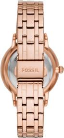 img 2 attached to Часы Fossil Gwen для женщин с кварцевым механизмом - корпус из нержавеющей стали с кожаным ремешком