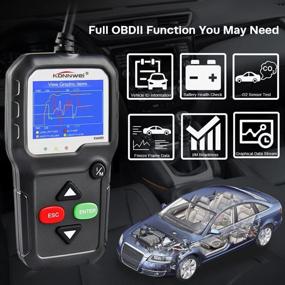 img 2 attached to 🚗 KONNWEI OBD2 Scanner KW680: Highly Efficient Car Code Reader for Check Engine Light Diagnostic, OBD II Scanner for Cars Post-1996