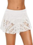 flattering uqnaivs skirted waisted crochet swimsuit: a must-have for stylish women logo