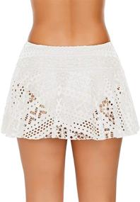 img 2 attached to Flattering Uqnaivs Skirted Waisted Crochet Swimsuit: A Must-have for Stylish Women