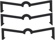 🔒 secure and versatile pegboard hooks: black plastic locks for enhanced organization логотип