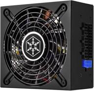 ⚡ efficient and modular silverstone technology 500w sfx-l power supply: 80 plus gold, lengthened design, single rail, active pfc (sx500-lg) logo
