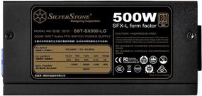 img 3 attached to ⚡ Efficient and Modular SilverStone Technology 500W SFX-L Power Supply: 80 Plus Gold, Lengthened Design, Single Rail, Active PFC (SX500-LG)