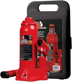 img 4 attached to Big Red T90413 Torin Hydraulic Bottle Jack, 4 Ton (8,000 lb) Capacity with Carrying Case