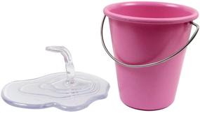 img 2 attached to 🎀 Floating Bucket Creative Pencil Holder - Cute Pink Pen Case Container, Ideal Desk Accessory for Better Organization