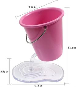 img 3 attached to 🎀 Floating Bucket Creative Pencil Holder - Cute Pink Pen Case Container, Ideal Desk Accessory for Better Organization