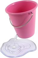 🎀 floating bucket creative pencil holder - cute pink pen case container, ideal desk accessory for better organization логотип