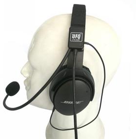 img 4 attached to 🎧 UFQ AV Mike-2 Aviation Headset Microphone: The Ultimate Safety Solution for Bose QC25 QC35 Sony MDR 1000X with Headset Bag & MP3 Input – Compare with U Fly Mike