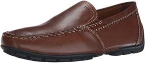 img 4 attached to Classic Geox Monet Plain Loafer Leather Men's Shoes: Timeless Style and Superior Comfort