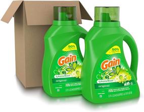 img 3 attached to 🧺 Gain Laundry Detergent Liquid with Aroma Boost - Original Scent, 96 Loads, HE Compatible - 75 Fl Oz (2-Pack)