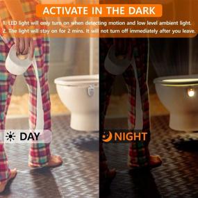 img 1 attached to Toilet Light Set: Motion Activated 🚽 LED Night Lights - Enhance Your Bathroom Experience!