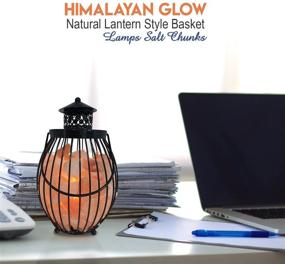 img 3 attached to 🏮 Himalayan Glow HS1342 Lantern Basket Salt Lamp, 7-9 lbs, Amber Glow