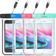 smartlle waterproof phone pouch - universal dry bag for iphone & samsung - luminous - 4 pack logo