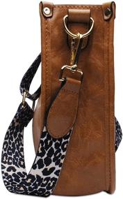 img 1 attached to 👜 Stylish Leather Medium Crossbody Leopard Print Women's Handbags & Wallets: A Fashionable Fusion of Functionality and Trendiness