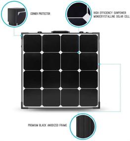 img 3 attached to 🌞 Renogy 100W Eclipse Monocrystalline Solar Suitcase with Waterproof Controller & 20A Voyager - Efficient Portable Charging Solution