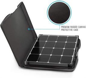 img 1 attached to 🌞 Renogy 100W Eclipse Monocrystalline Solar Suitcase with Waterproof Controller & 20A Voyager - Efficient Portable Charging Solution