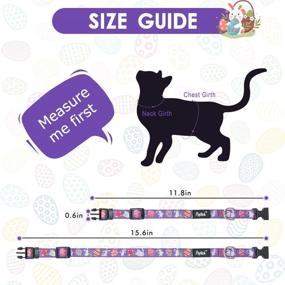 img 4 attached to 🐶 PUPTECK Cute Dog Collars 3 Pack for Easter, All Fools' Day, and Daily Wear - Soft Adjustable Collars with Removable Cloth Decoration - Ideal Easter Gift for Small Medium Dogs