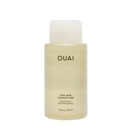 🌿 ouai fine hair shampoo: elevate fine hair with keratin, biotin, and chia seed oil. enjoy clean, bouncy, and voluminous results. paraben, sulfate, and phthalate free. 10 oz. logo