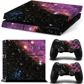 img 2 attached to 🎮 Gam3Gear Galaxy Protective Skin Decal for PS4 Console & Controller (Not for PS4 Slim/Pro)